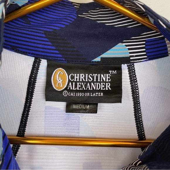 CHRISTINE ALEXANDER Swarovski crystal Athletic zip up jacket Womens size M - Picture 6 of 10